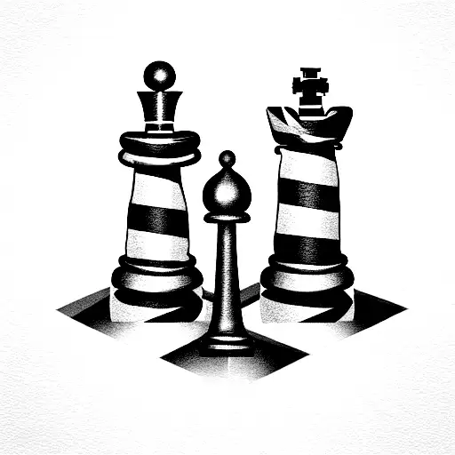 Hinker Sculpture With Chess