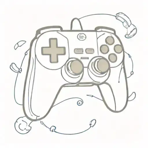 Game Controller Made Of Dog And Halo Symbolizing