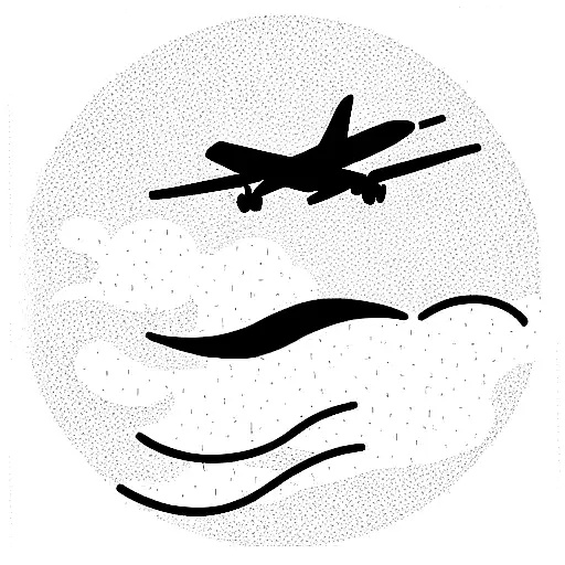 Sunshine And Waves With Airplane