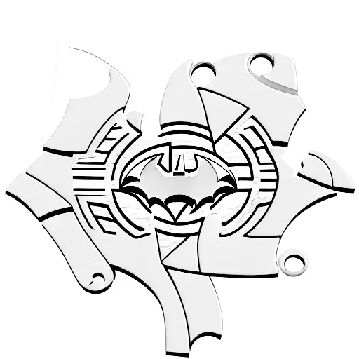 Batman Symbol Cut Out Of Puzzle Piece