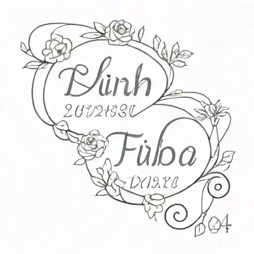 Birth Dates For My Two Girls With Their Names Incorporated