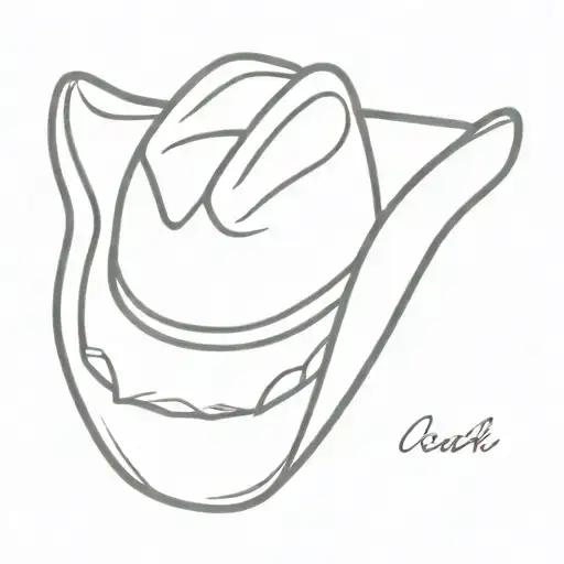 Flash Tattoos Cowboy Hat