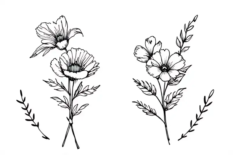 January And June Birth Flower Bouquet