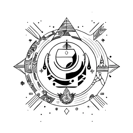 Combine Elements Of Soca Music And Aries Zodiac Sign Into A Dynamic Tattoo Design