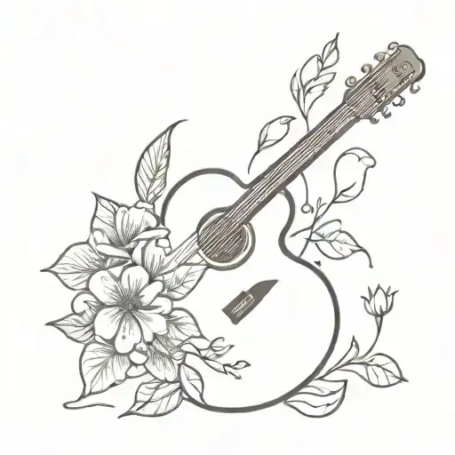 Knife And Flower And Guitar