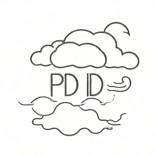 A Cloud With Letters Pd