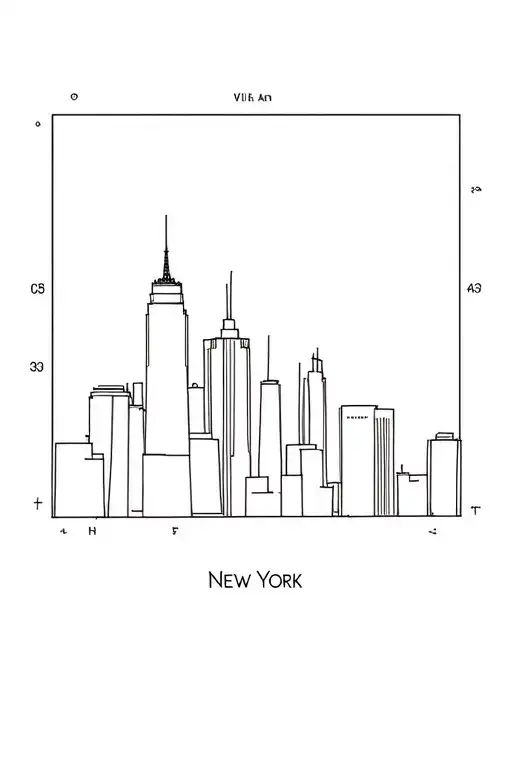 Coordinates Of New York Skyline