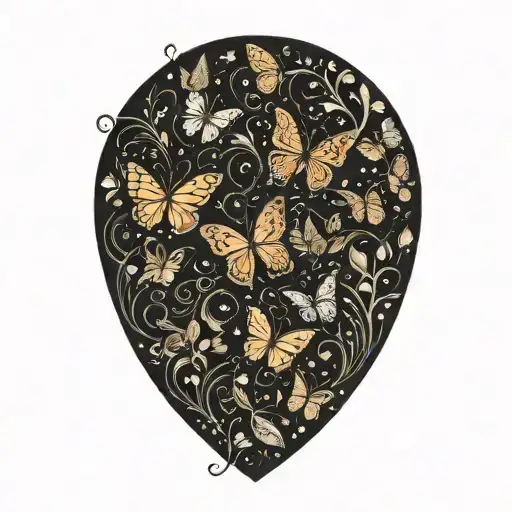 Butterflies Hearts Connected