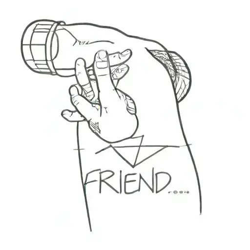 Friend Funny Tattoo Alcohol Addiction