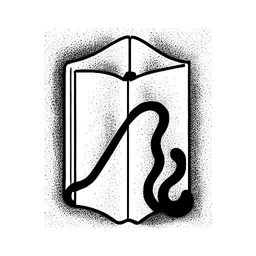 Open Book With Darkness Pouring Out