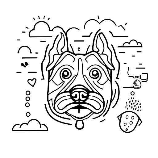 Dog With Bag Going To The Trip