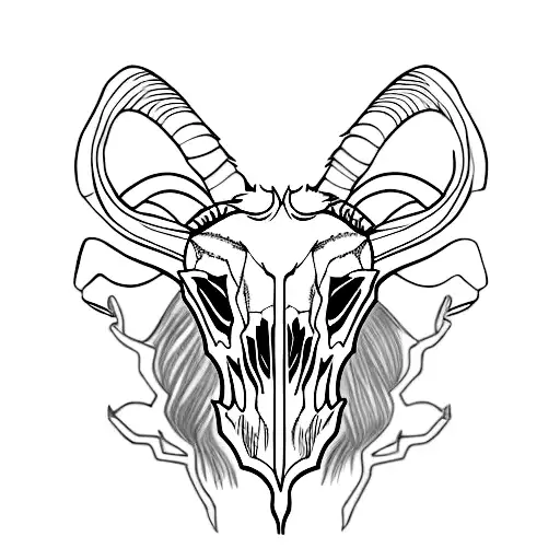 Overgrown Goat Skull