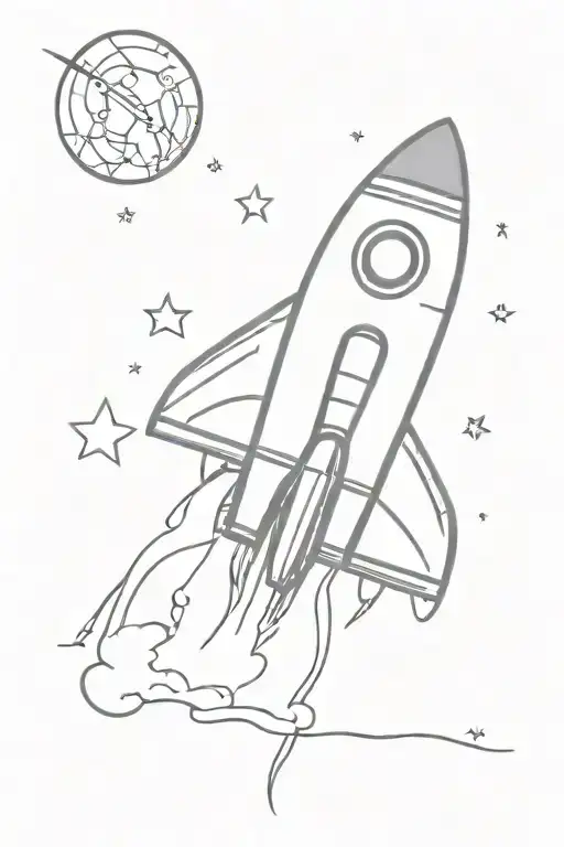 Rocket Going To Space