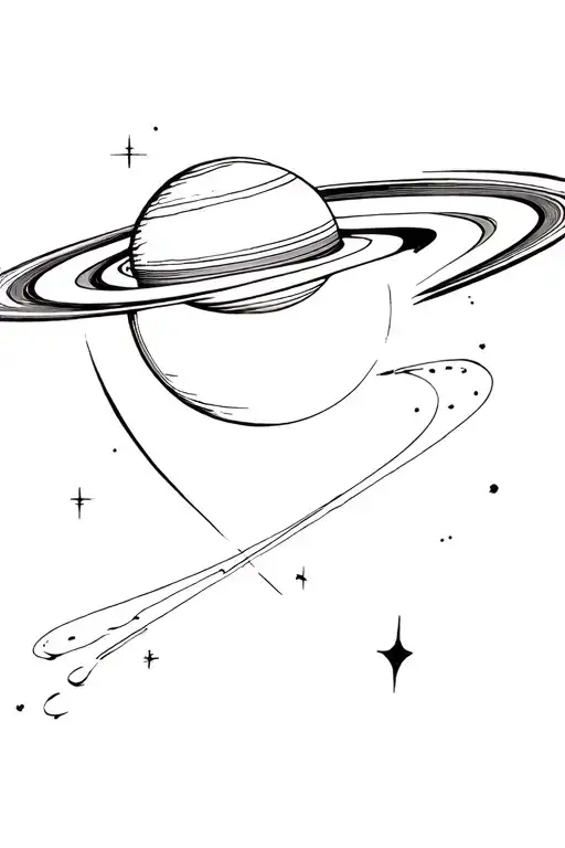Space Saturn Planet