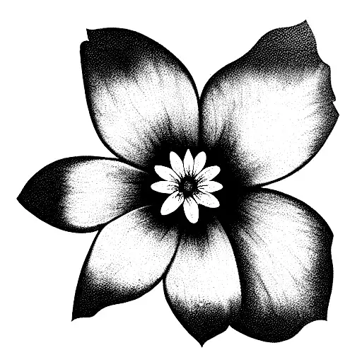 Forget Me Not Flower With Saudade Word