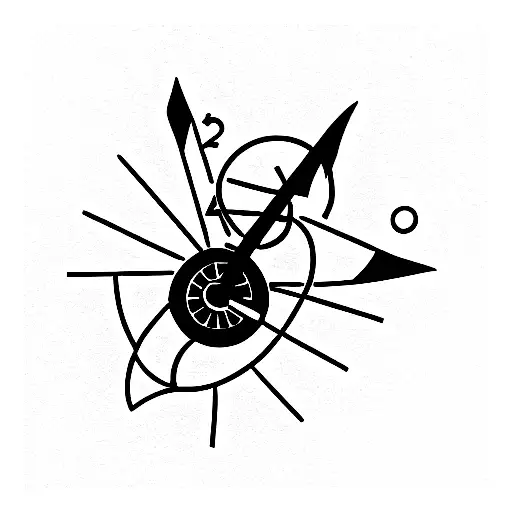 Death Holding Scythe And Clock