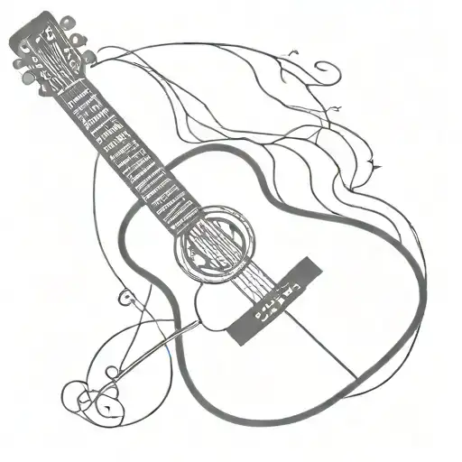 Depression Depicted As Guitar