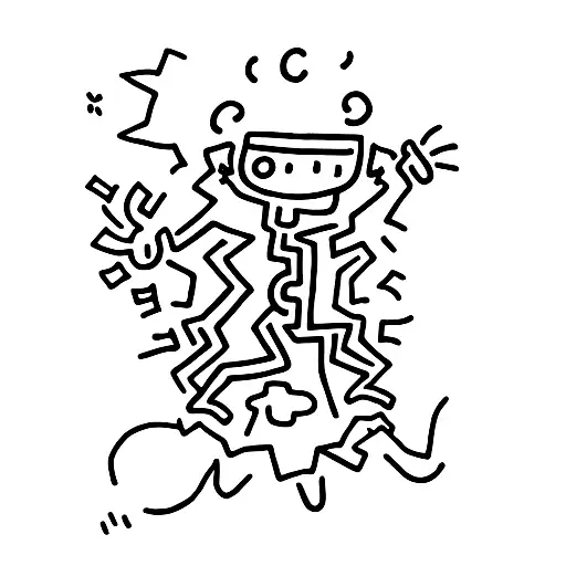 Keith Haring Inspired Little Flower Man