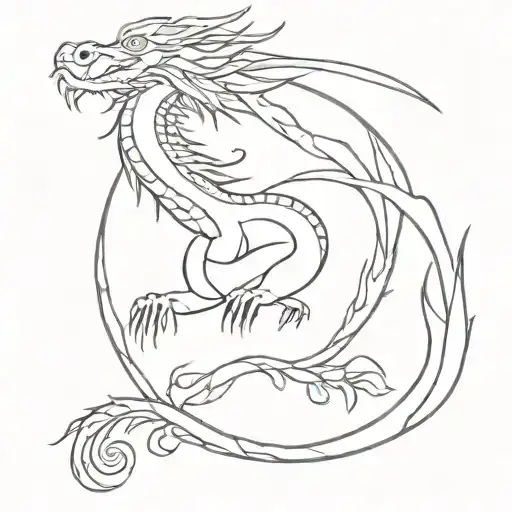 Dragon And Pions