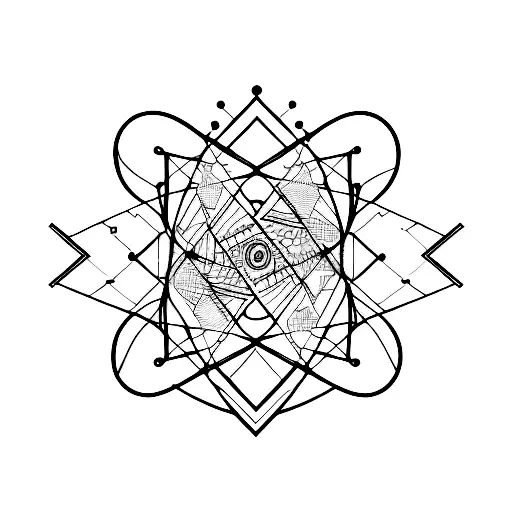 Abstract Geometric Design Incorporating Binary Code