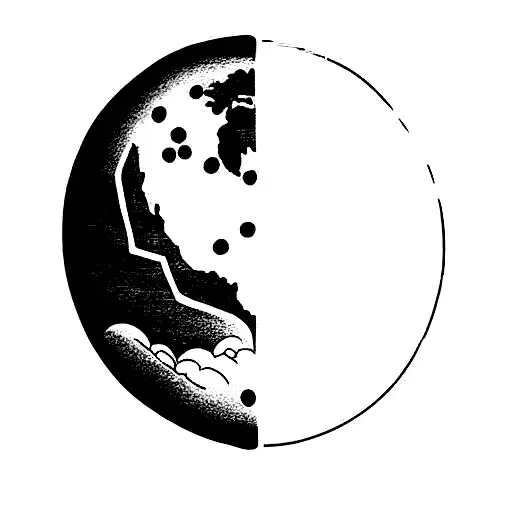 Moon And Earth With Words Love Ya Later