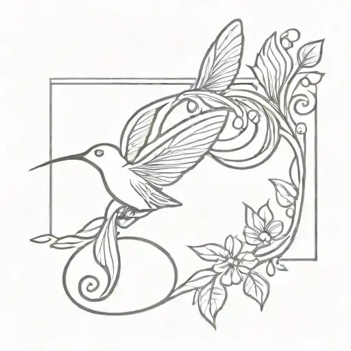 Art Nouveau Hair Comb With Hummingbird And Pears