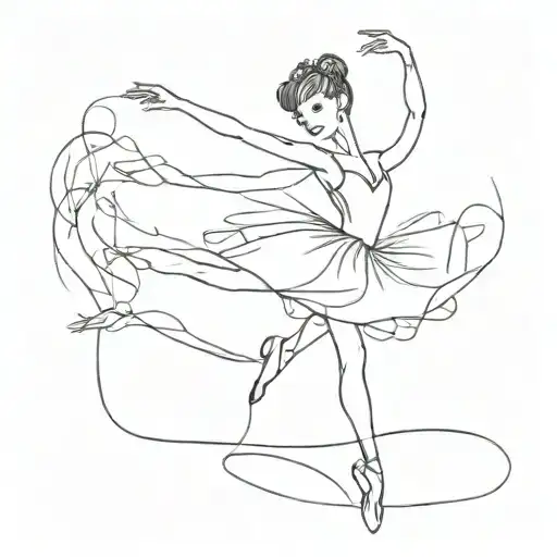 Creepy Ballerina Dancing Ellegantly