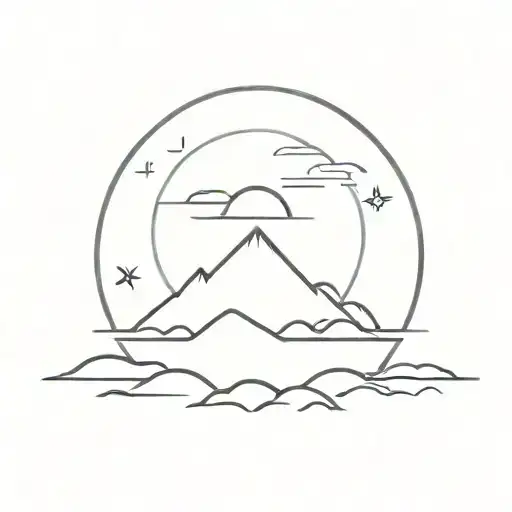 Rising Sun On The Horizon