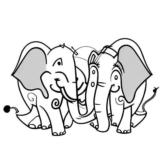 Elephant And Squirrel