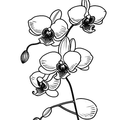 Orchids Coming Out Of A Book