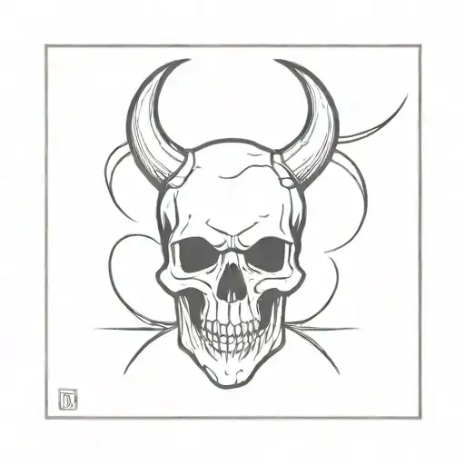 Skull With Horns