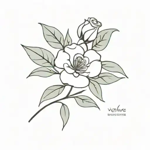Yokshire Rose Logo And Australian Eucalyptus Gum Leaves