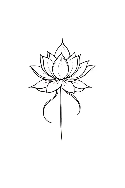 Minimalist Tattoo For Spine Inclusind White Lotus Amor Fati And Little Designs In A Straight Line