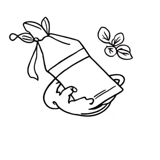 A Coffee Bean Hugging A Tea Bag