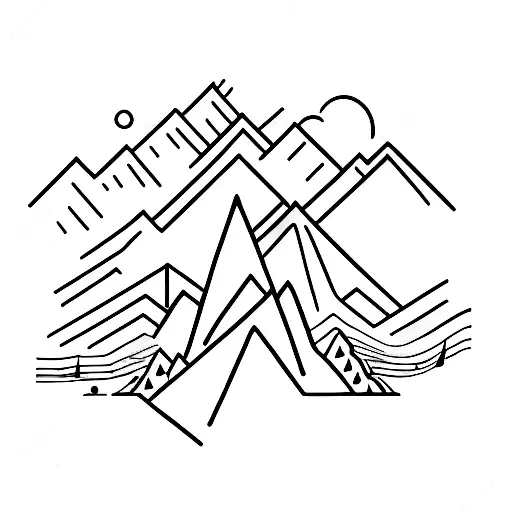 Mountains With Guitar