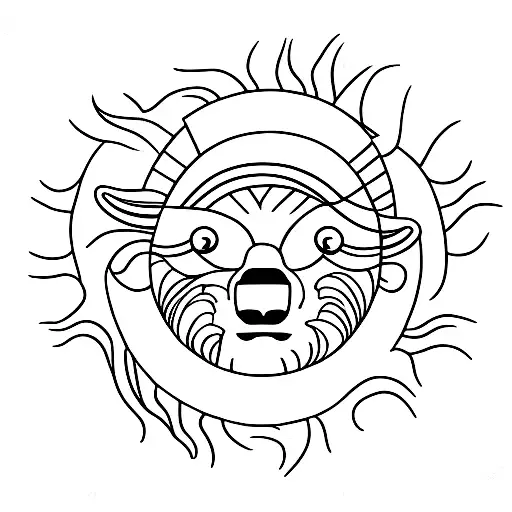 Sun With Bear Inside