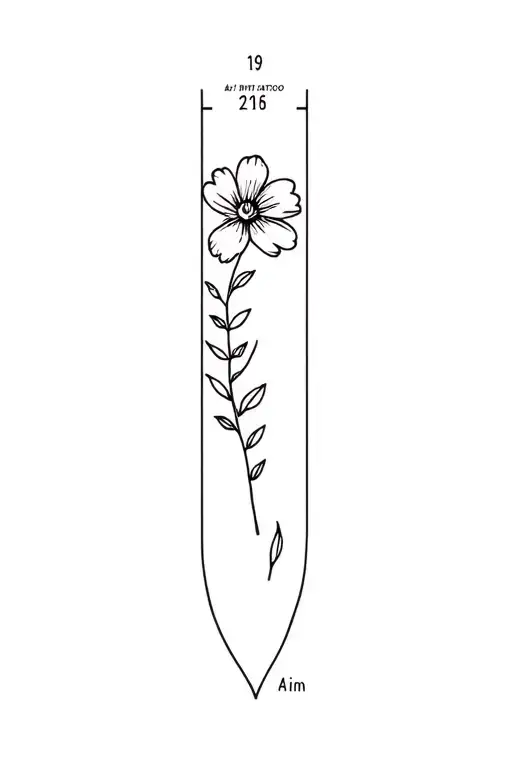 Flower On The Tower Of The Left Arm With Date Of Birth On The Wrist Washer