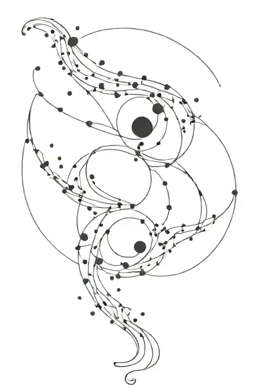 Yinyang Aquarius Constellation Merging Together