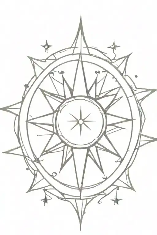 Stars Compass Rose