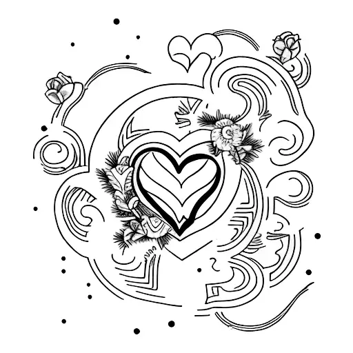 Jesus Tattoo With Heart