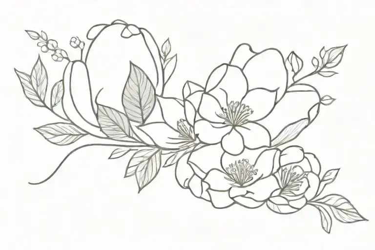 Garden Vegetables Flowers Symbolizing Happiness Love