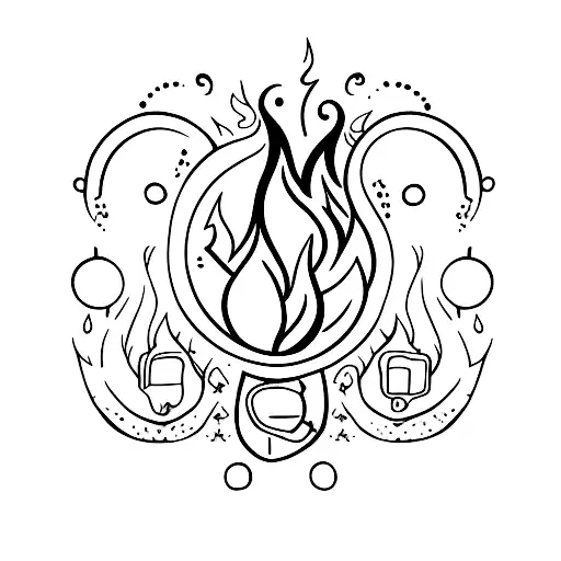 Sofa With Fire On Site