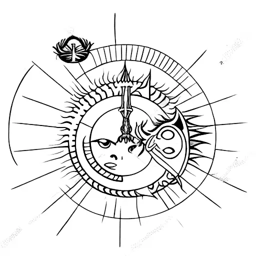 Lord Of The Rings Sword With Sun And Moon