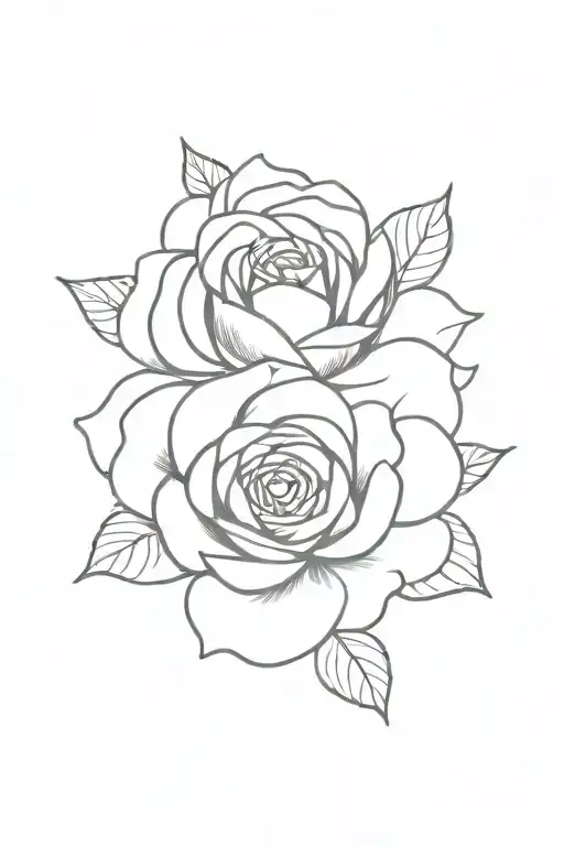 Rose Violet Chrysanthemum Tangled Together