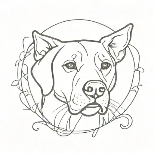 Tattoo That Can Be Added On To In Future For Pets No Paw Print No Outline Of Portrait