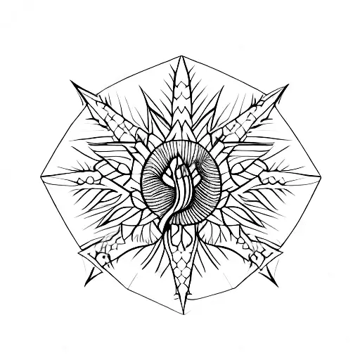 Thistle Within A Diamond