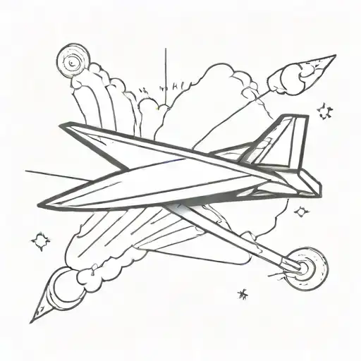 Paper Airplane With Sun