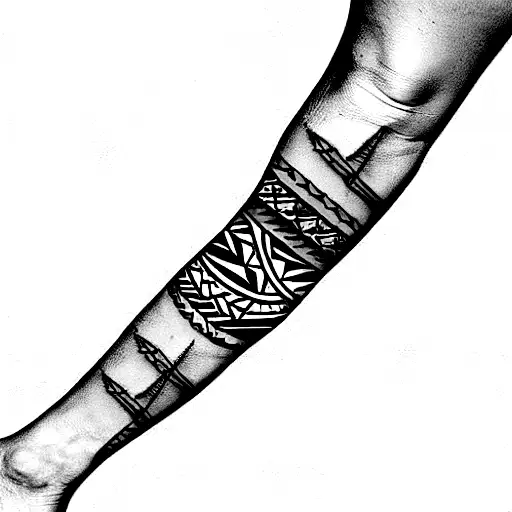 African Tribal Leg Band