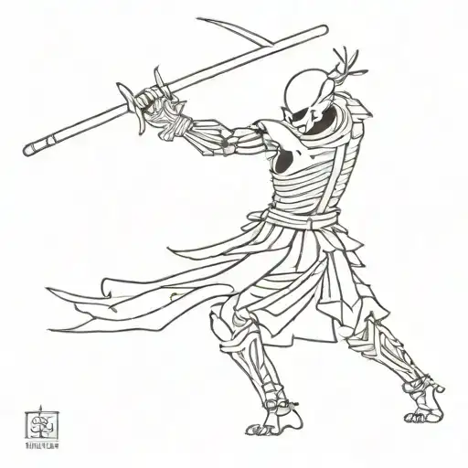 Skeletons Samurai Warrior