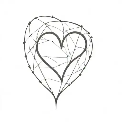 Puzzle In The Shape Of A Heart Shape